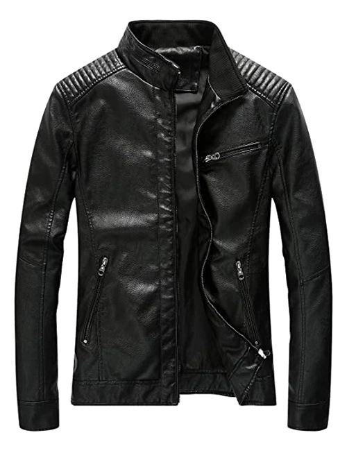 Slim Fit Lightweight Leather Jacket